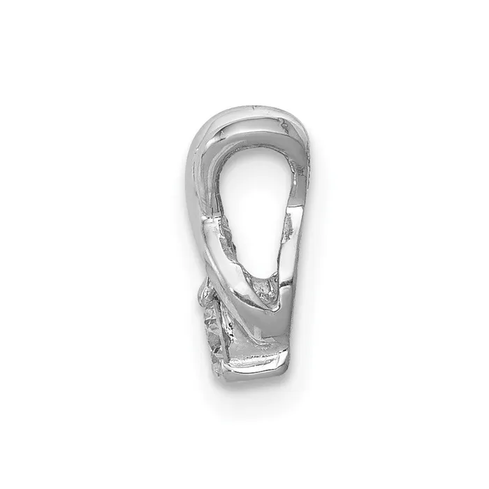 TreasureFineJewelers Necklaces 14k White Gold 29mm VS Diamond Chain Slide