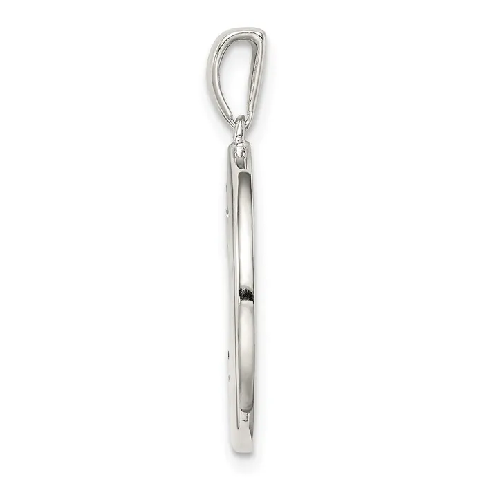 TreasureFineJewelers Necklaces Sterling Silver CZ Sagittarius Zodiac Pendant