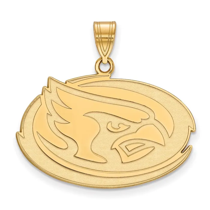 TreasureFineJewelers Necklaces Sterling Silver Goldplated Iowa State University Cardinal Large Pendant TreasureFineJewelers Necklaces Sterling Silver Goldplated Iowa State University Cardinal Large Pendant