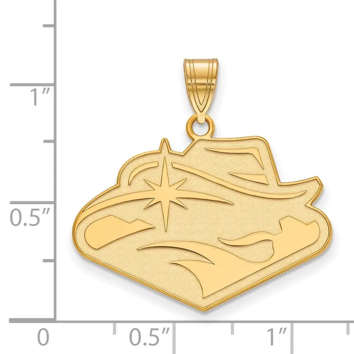 TreasureFineJewelers Necklaces Sterling Silver Goldplated University of NevadaLas Vegas Large Pendant