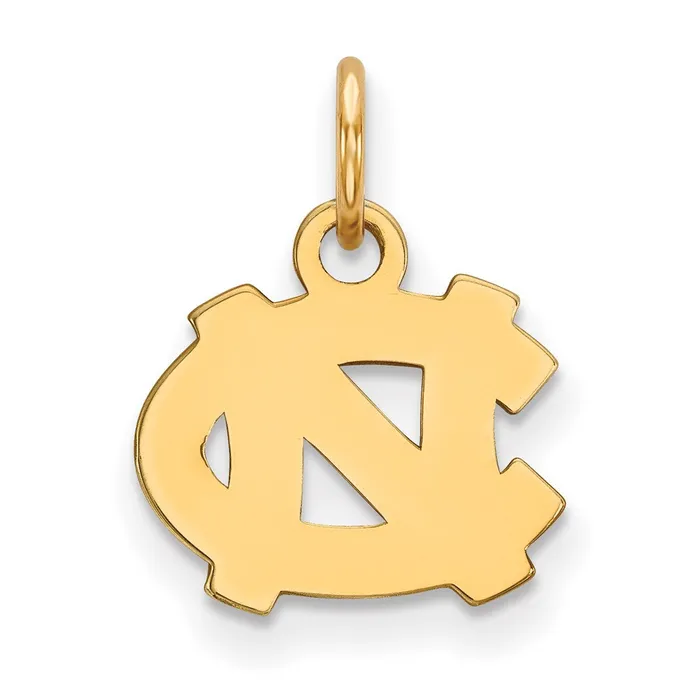 TreasureFineJewelers Necklaces Sterling Silver Goldplated University of North Carolina NC Extra Small Pendant TreasureFineJewelers Necklaces Sterling Silver Goldplated University of North Carolina NC Extra Small Pendant