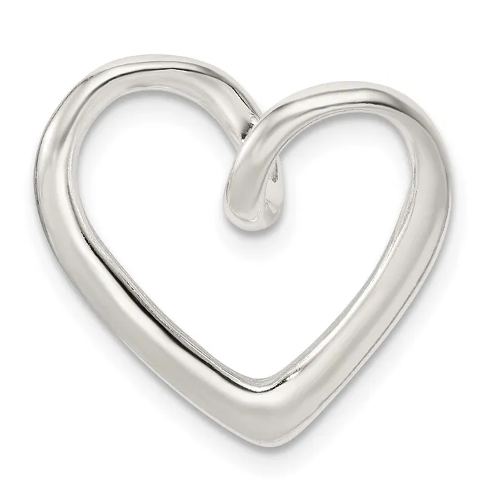 TreasureFineJewelers Necklaces Sterling Silver Heart Pendant