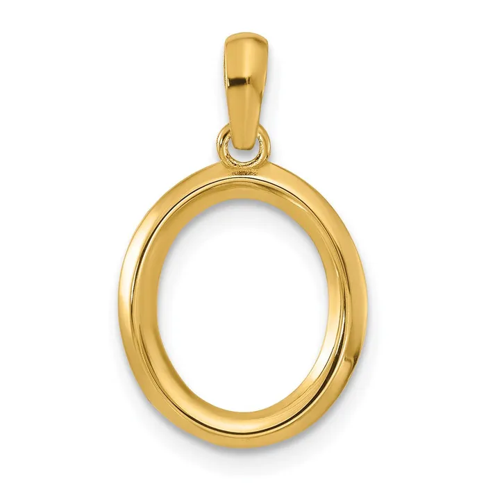 TreasureFineJewelers PreStyled Sets 14k Yellow Gold Fancy Letter O