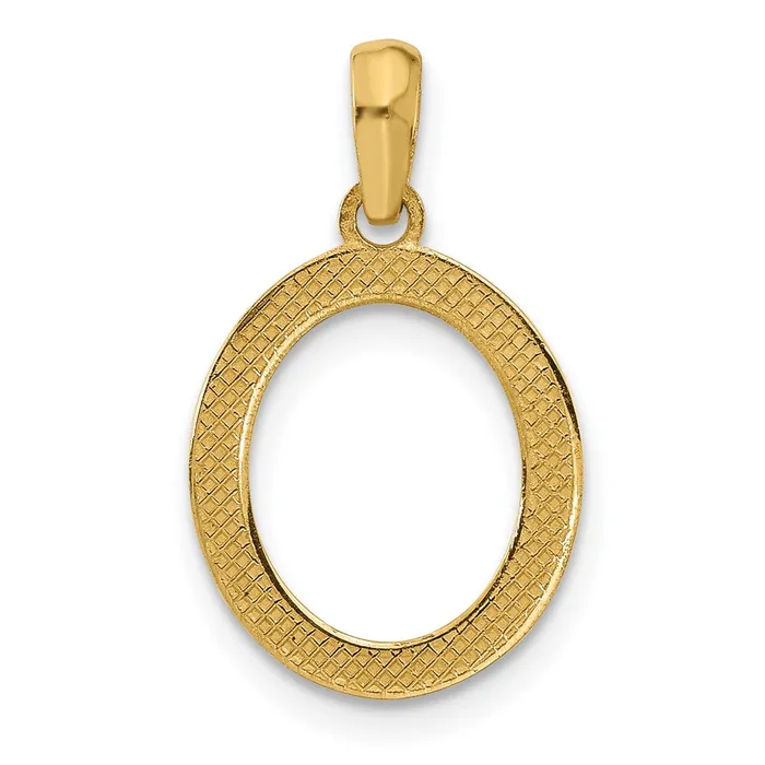 TreasureFineJewelers PreStyled Sets 14k Yellow Gold Fancy Letter O