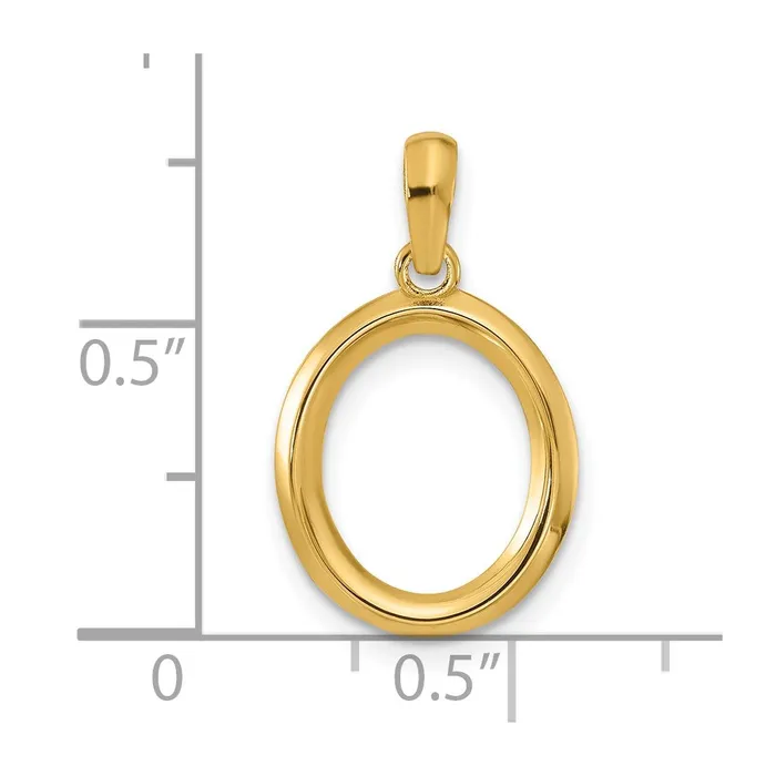 TreasureFineJewelers PreStyled Sets 14k Yellow Gold Fancy Letter O