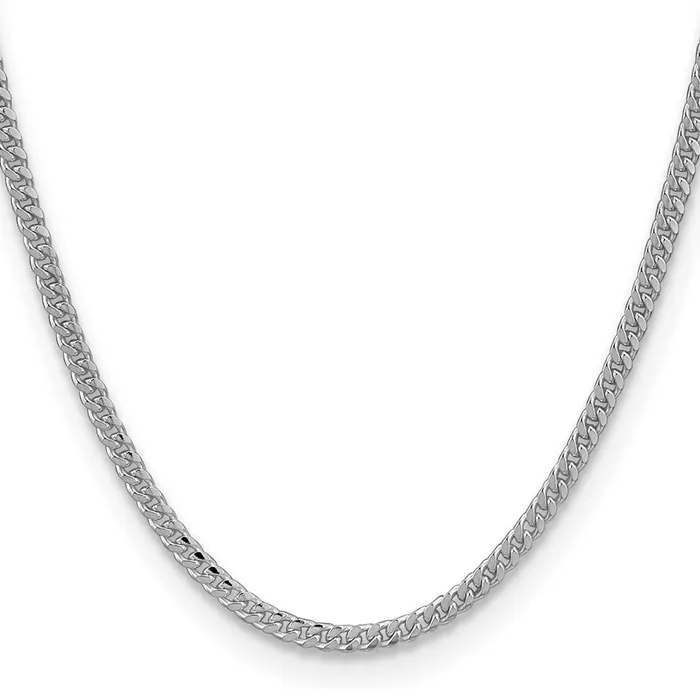 TreasureFineJewelers Rings Sterling Silver 325mm Domed Curb Chain