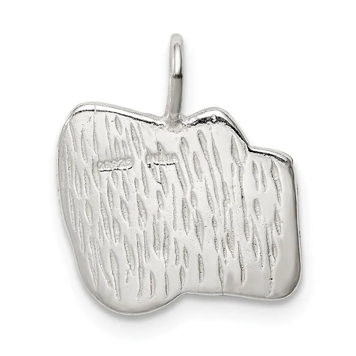 TreasureFineJewelers Rings Sterling Silver Diamond Cut Camera Charm