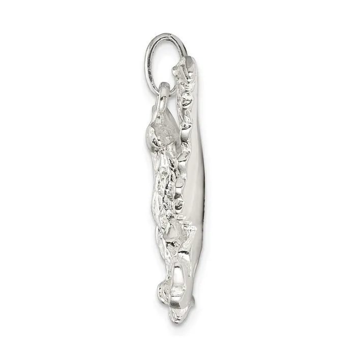 TreasureFineJewelers Rings Sterling Silver Eagle Charm