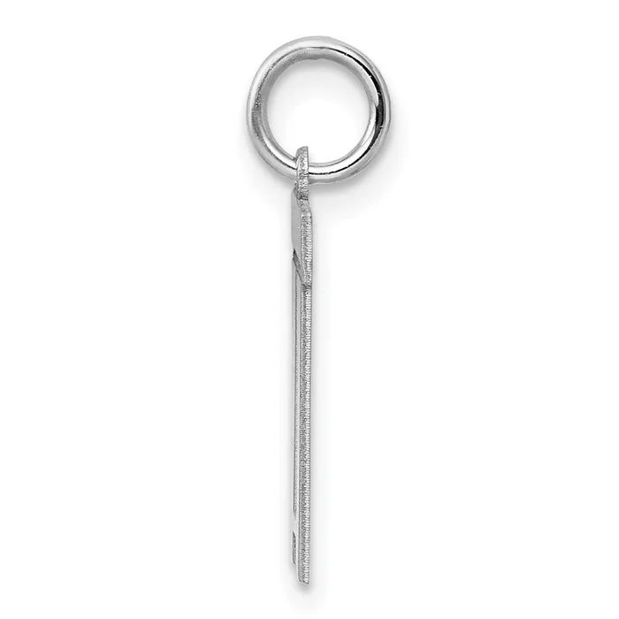 TreasureFineJewelers Rings Sterling SilverRhodiumplated Polished Number 11 Charm