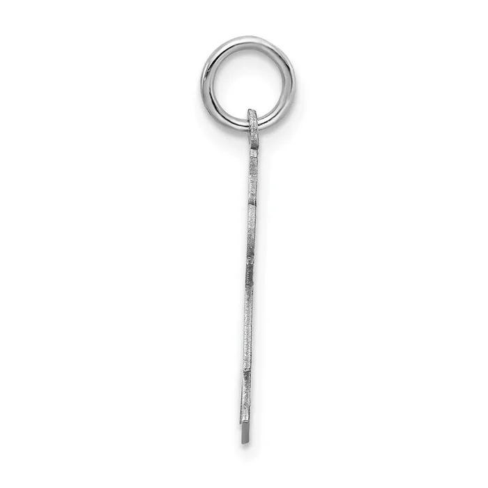 TreasureFineJewelers Sterling Silver Rhodiumplated Joy Kid Charm Rings