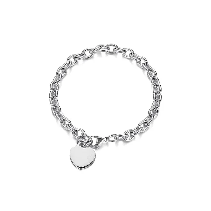 Trendolla Jewelry Necklaces Shop Personalized Heart Glossy Bracelets
