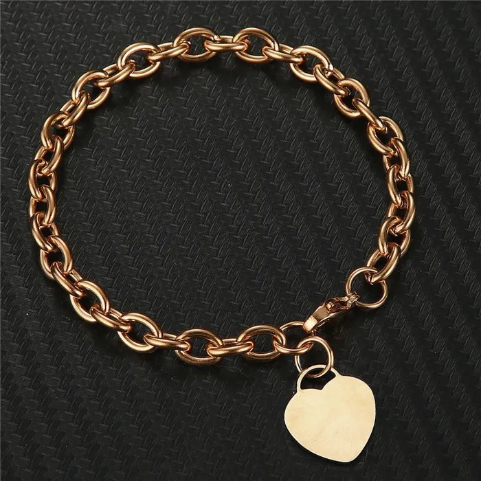 Trendolla Jewelry Necklaces Shop Personalized Heart Glossy Bracelets