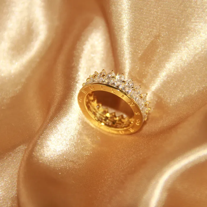 Trendolla Jewelry Rings Princess Crown Women Ring