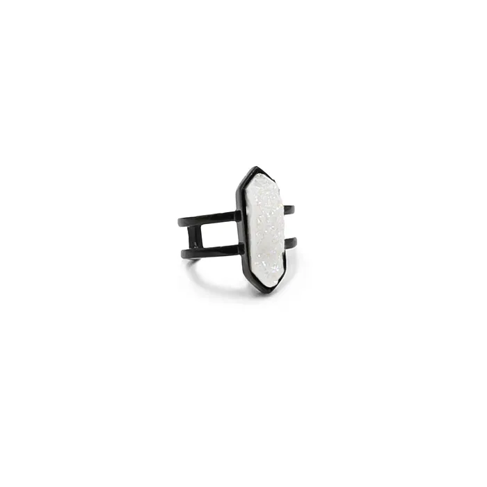 Bangle Collection Black Parvus Quartz Ring Kinsley Armelle Rings