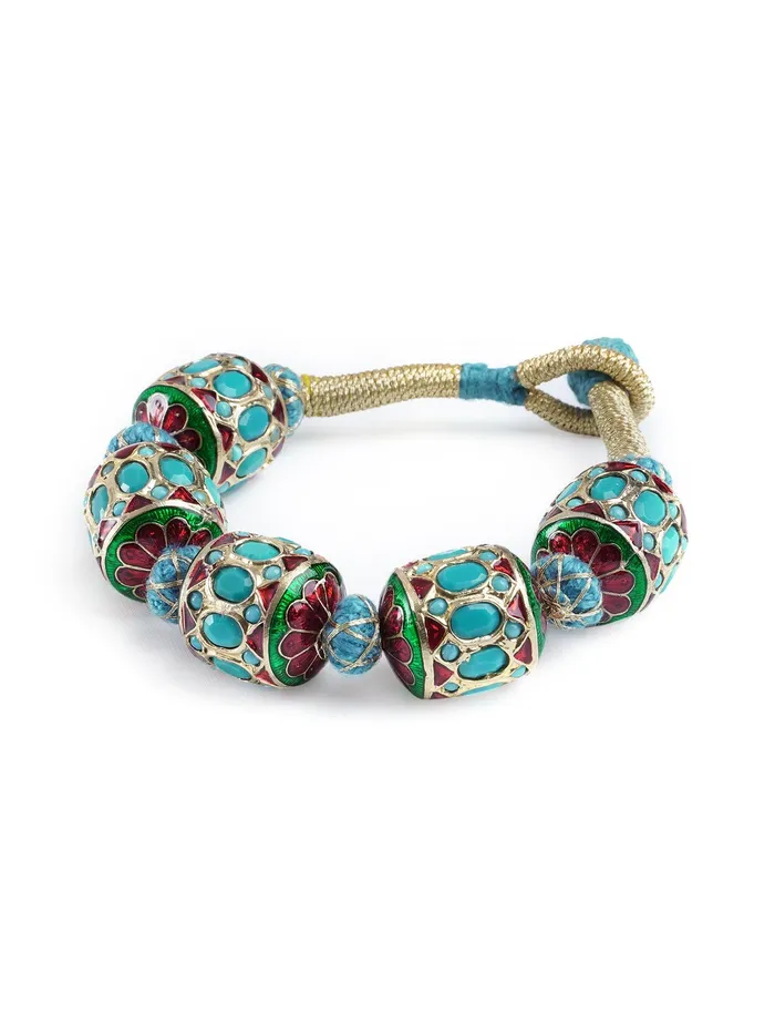 Curio Cottage Bracelets Enamelled Turquoise Bracelet Curio Cottage Bracelets Enamelled Turquoise Bracelet