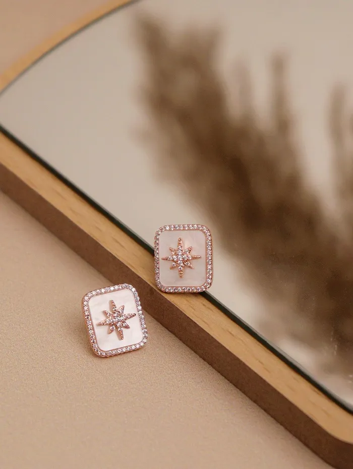 Earrings Curio Cottage Direction of Pearl Stud Earrings