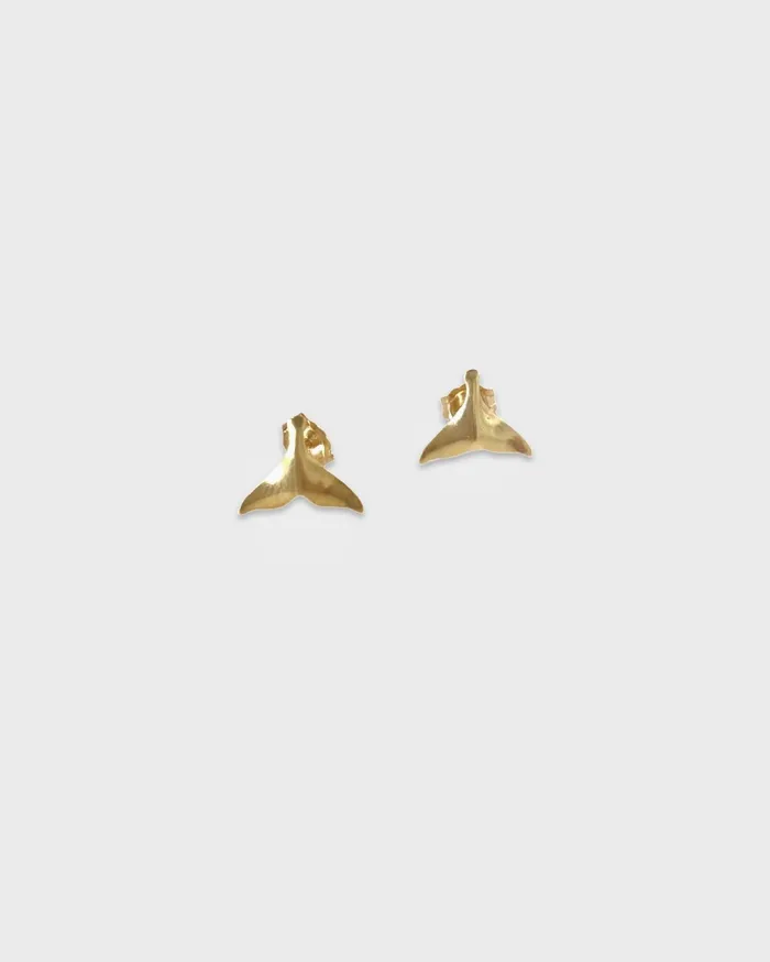 Earrings ERIJEWELRY Whale Tail Stud Earrings