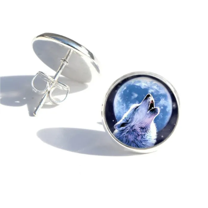 Earrings Wolf Stuff Wolf Moon Earrings
