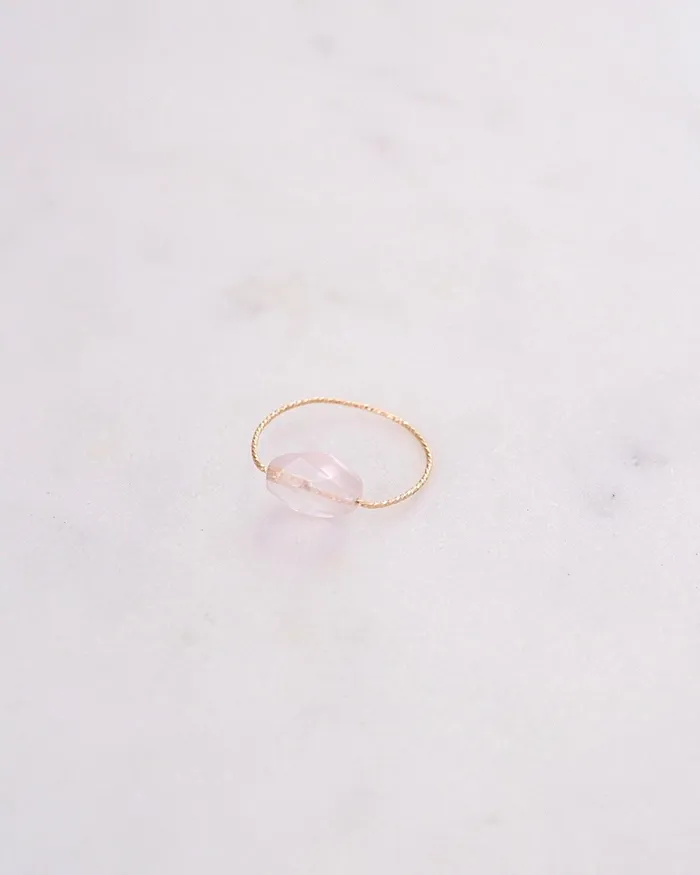 ERIJEWELRY Rings Rose Quartz Daily Serenity Ring