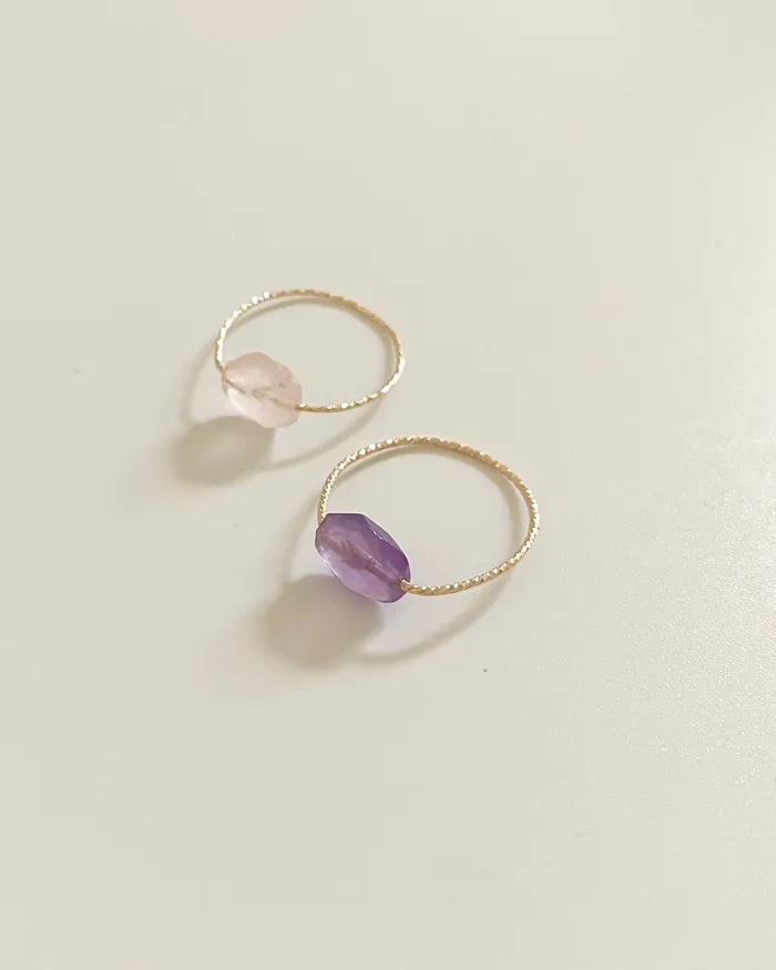 ERIJEWELRY Rings Rose Quartz Daily Serenity Ring