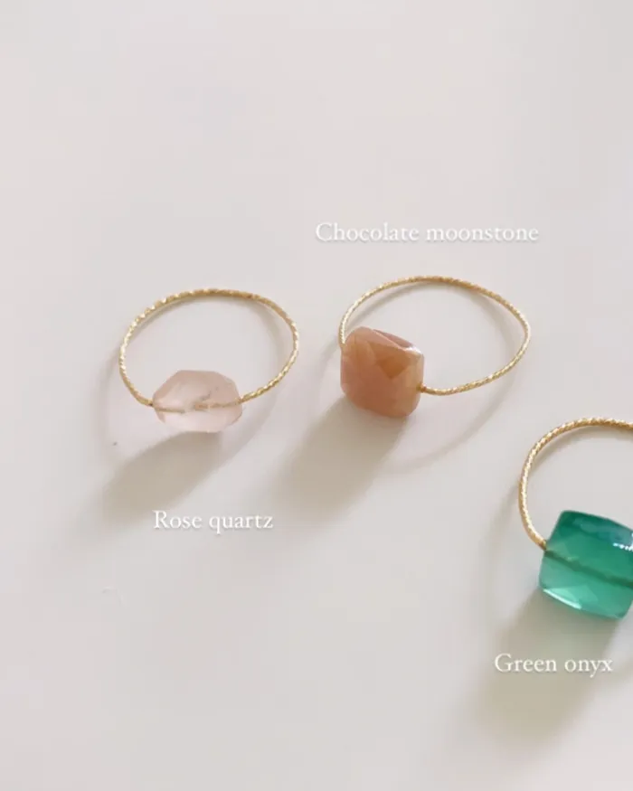 ERIJEWELRY Rings Rose Quartz Daily Serenity Ring