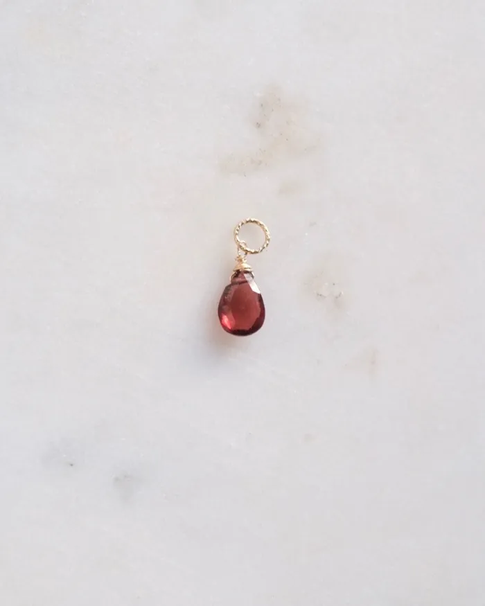 Garnet Pendant charm ERIJEWELRY Charm Necklaces