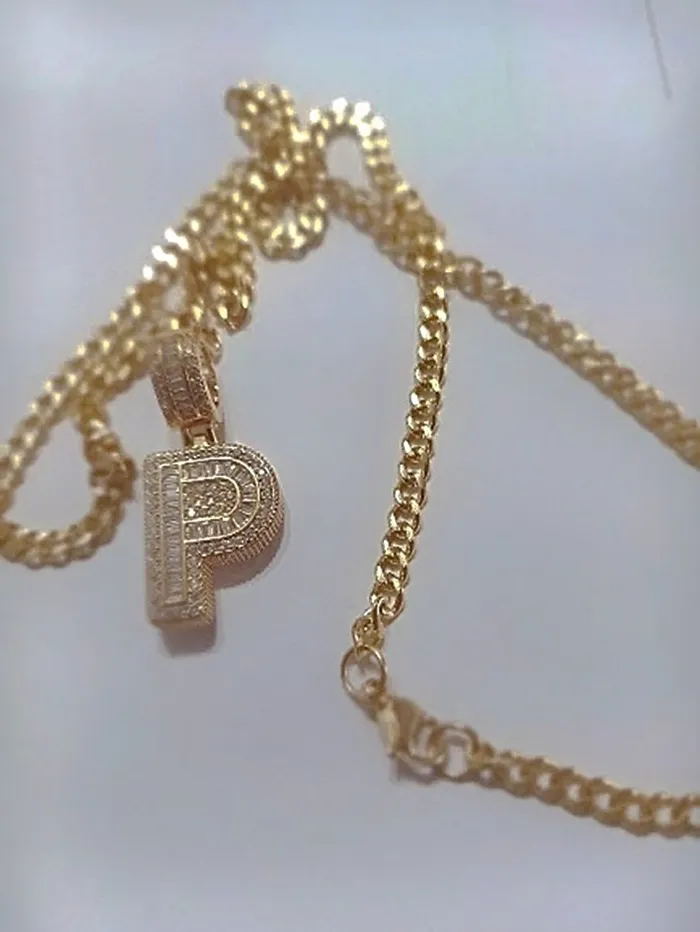 KHLOE JEWELS Necklaces Azzam CZ Initial Necklace KHLOE JEWELS Necklaces Azzam CZ Initial Necklace