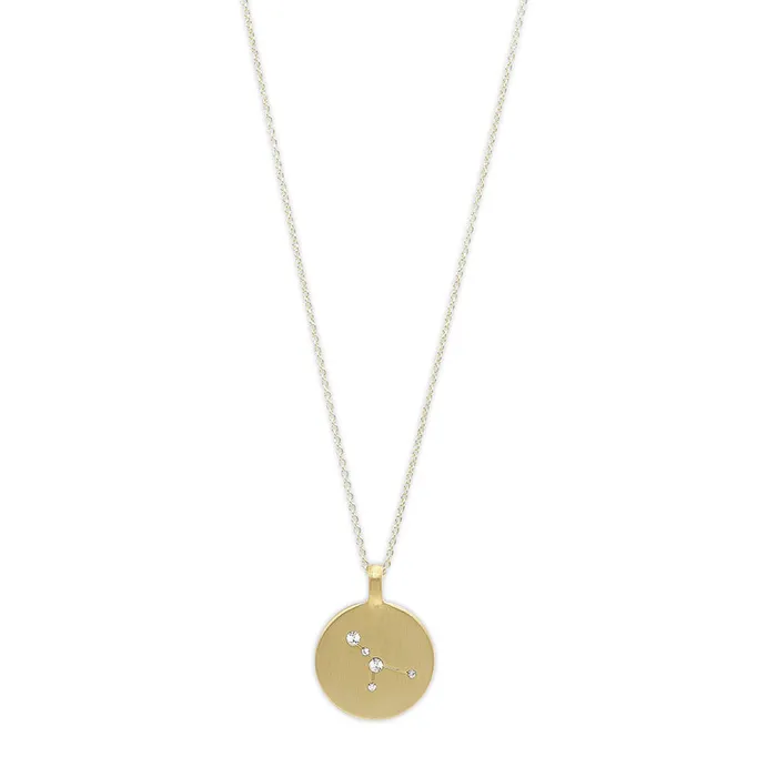 Necklaces Pilgrim Cancer Star Sign Gold Plated Necklace