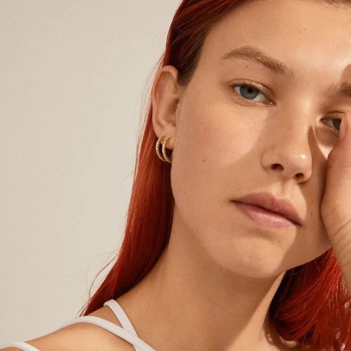PreStyled Sets Elanor Gold Plated Hoops Pilgrim
