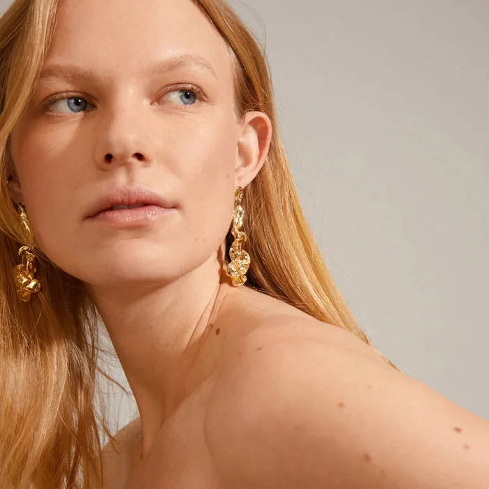 Pulse Gold Plated Earrings Pilgrim Earrings