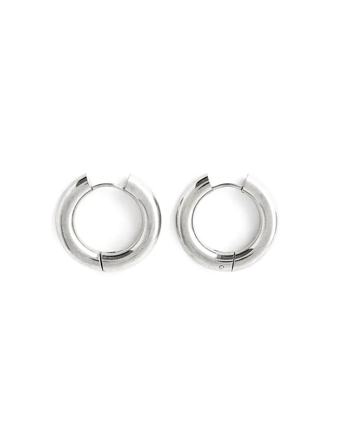 Rings WellDunn Hugo Silver Hoops