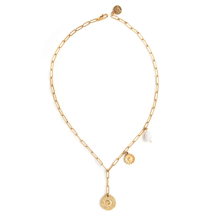 WellDunn Necklaces Botani Gold Necklace