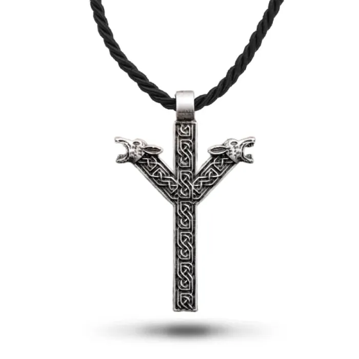 Wolf Stuff Algiz Rune Necklace Necklaces
